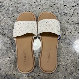 Rothy's Women's White Slide Sandals